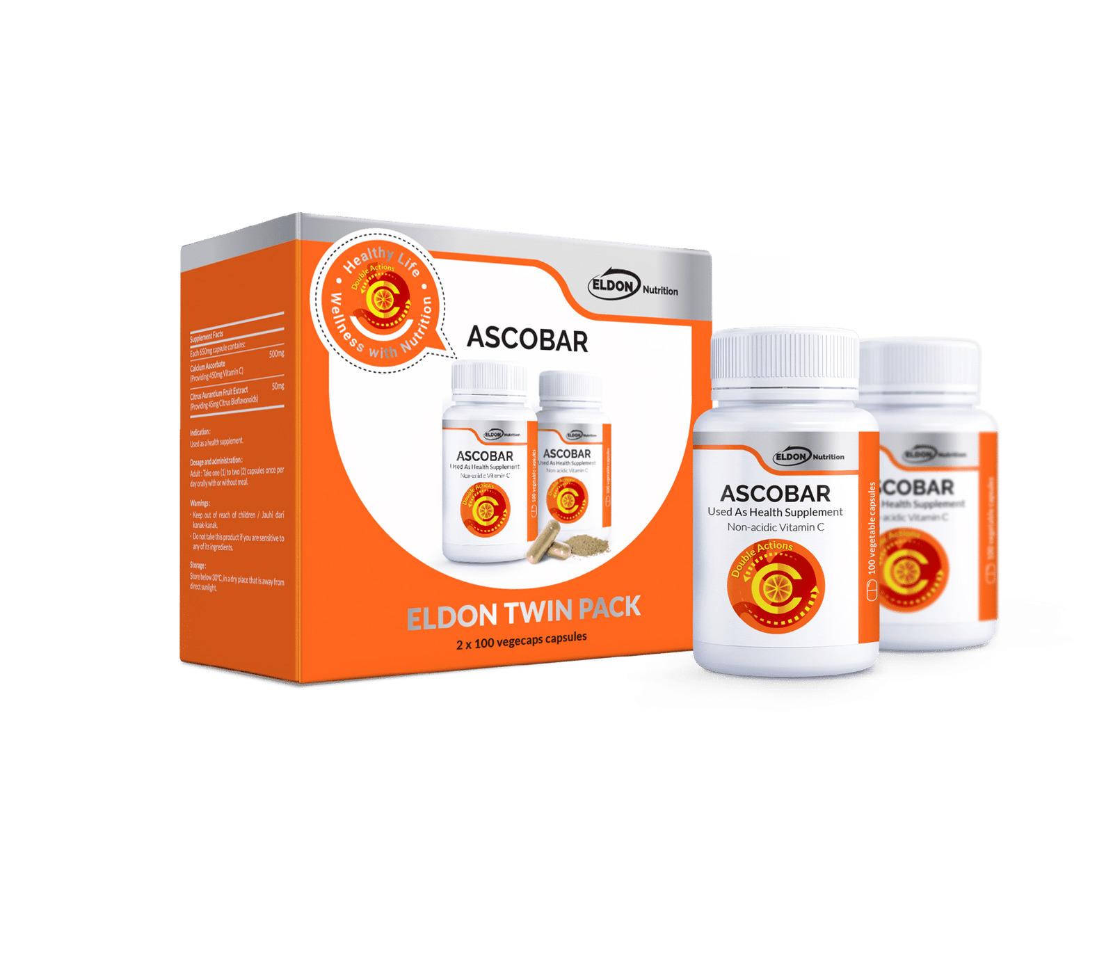 ELDON NUTRITION ASCOBAR CAPSULE 100S X 2