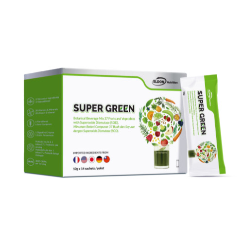 ELDON NUTRITION SUPER GREEN 14'S