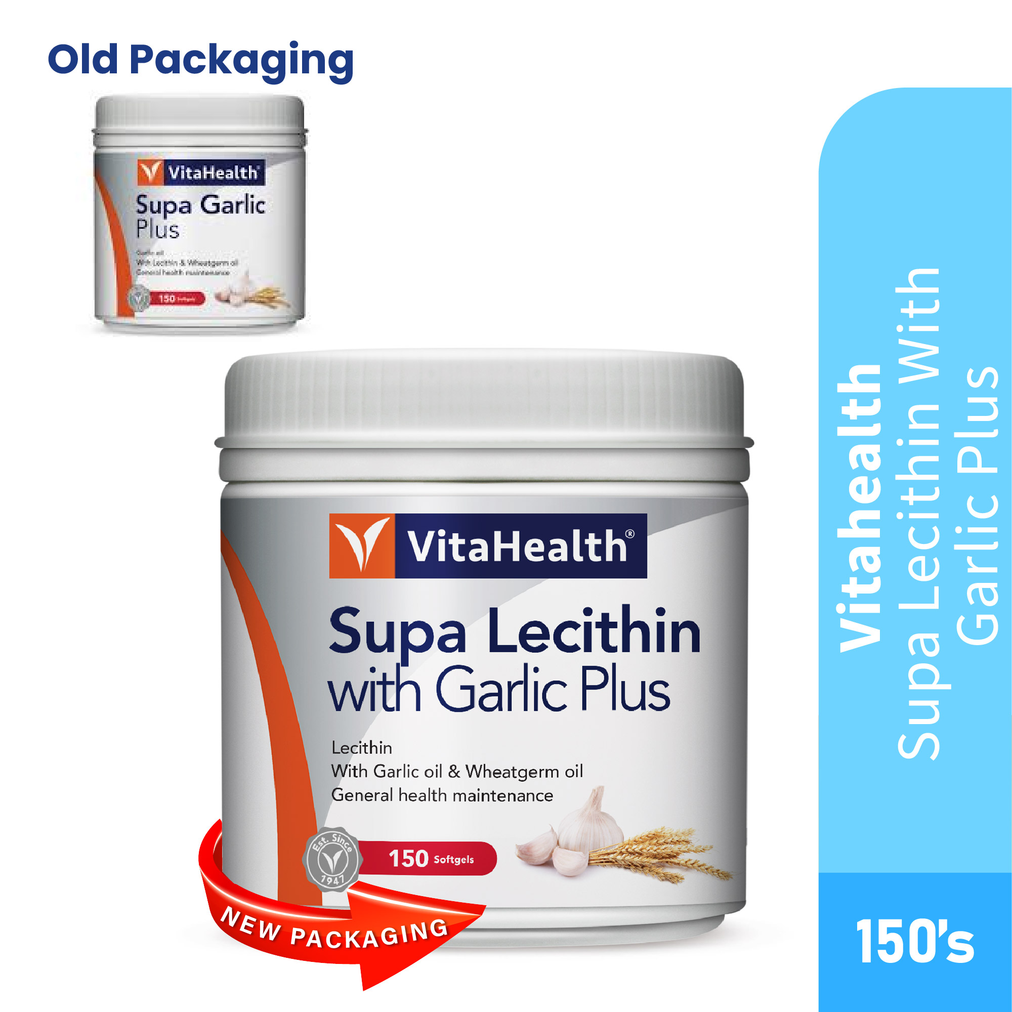 VITAHEALTH Supa Garlic Plus 150's for Cholesterol Supplement, Blood Pressure Supplement