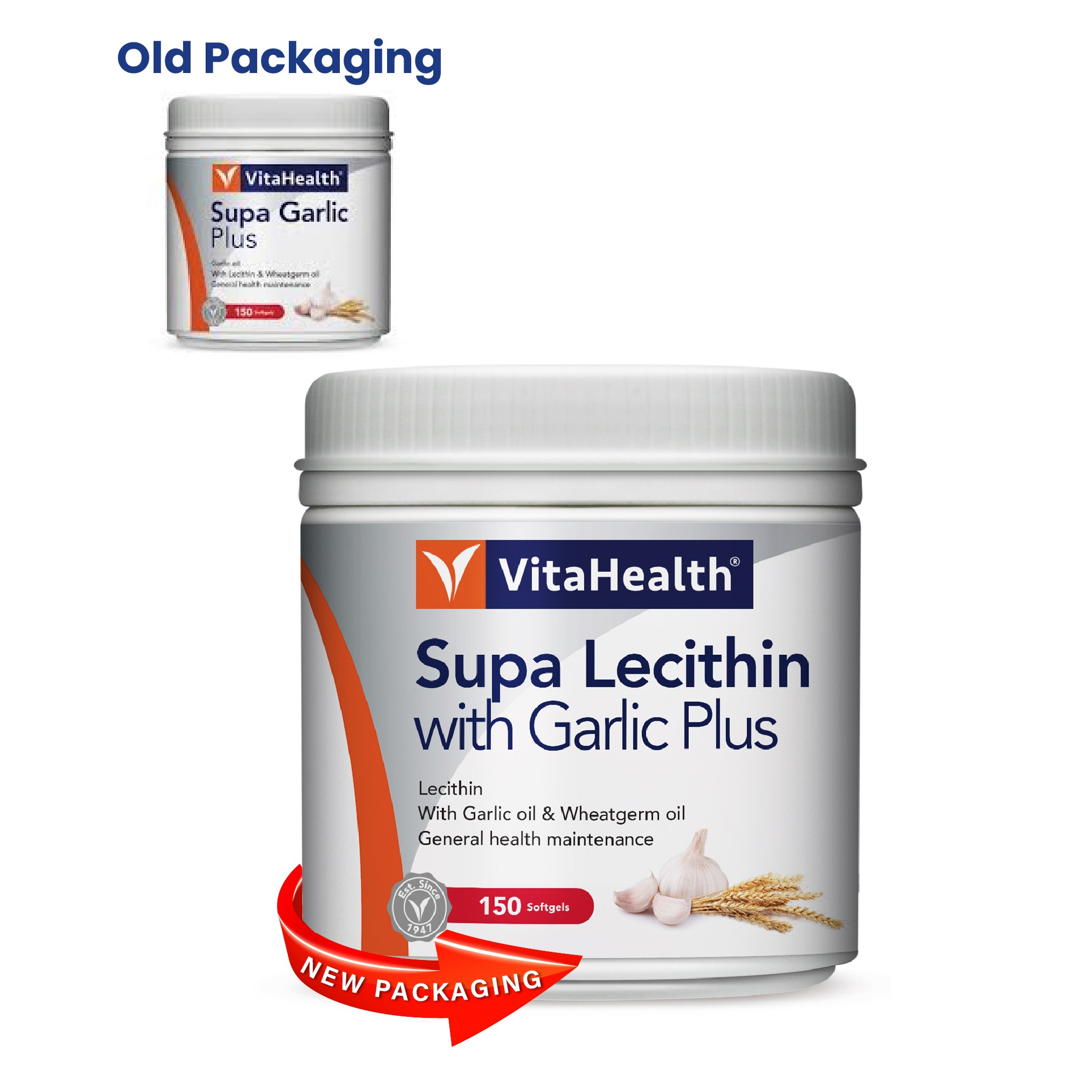 VITAHEALTH Supa Garlic Plus 150's for Cholesterol Supplement, Blood Pressure Supplement