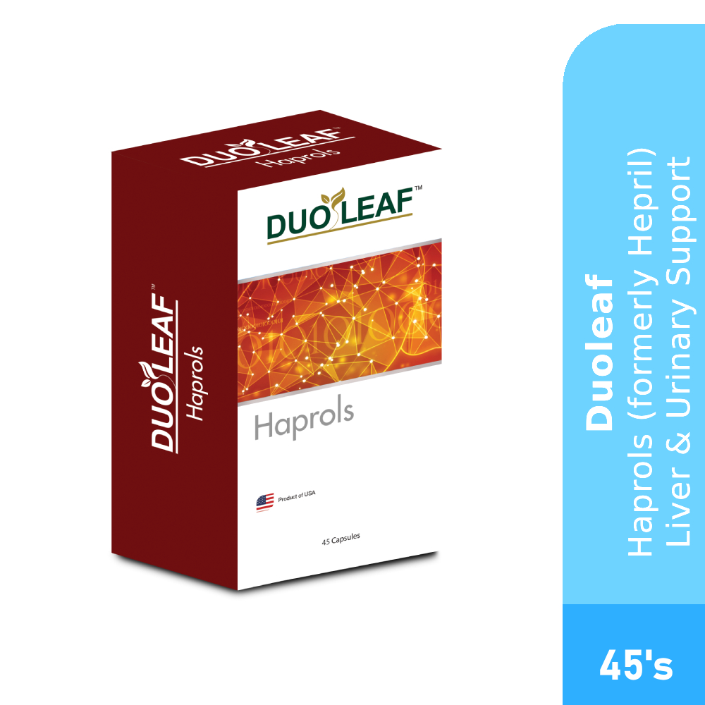 DUOLEAF Haprols 45's with Milk Thistle Supplement for Jaundice, Liver Supplement