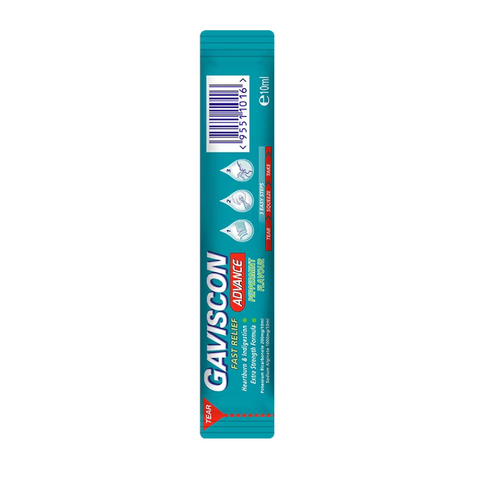Gaviscon Advance Liquid Sachet 10ml for Heartburn, Indigestion