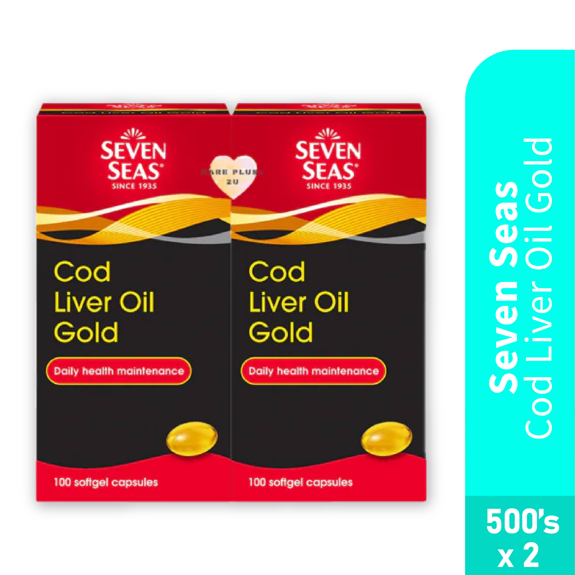 [FOC] SEVEN SEAS COD LIVER OIL GOLD 500'S X 2