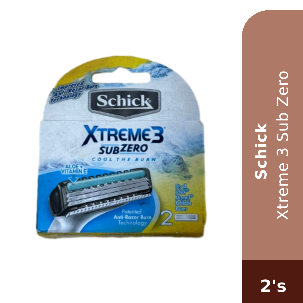 SCHICK XTREME 3 RAZOR + REFILL 2'S (X3-R2)