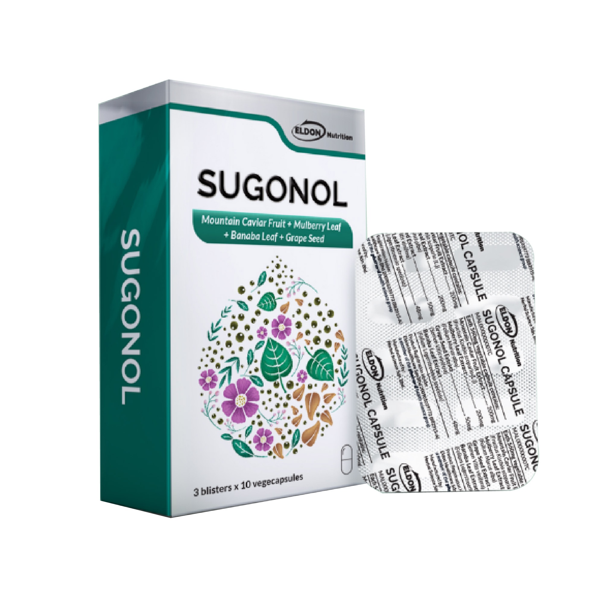 Eldon Nutrition Sugonol 30's for Diabetes Control, Reduce Blood Glucose