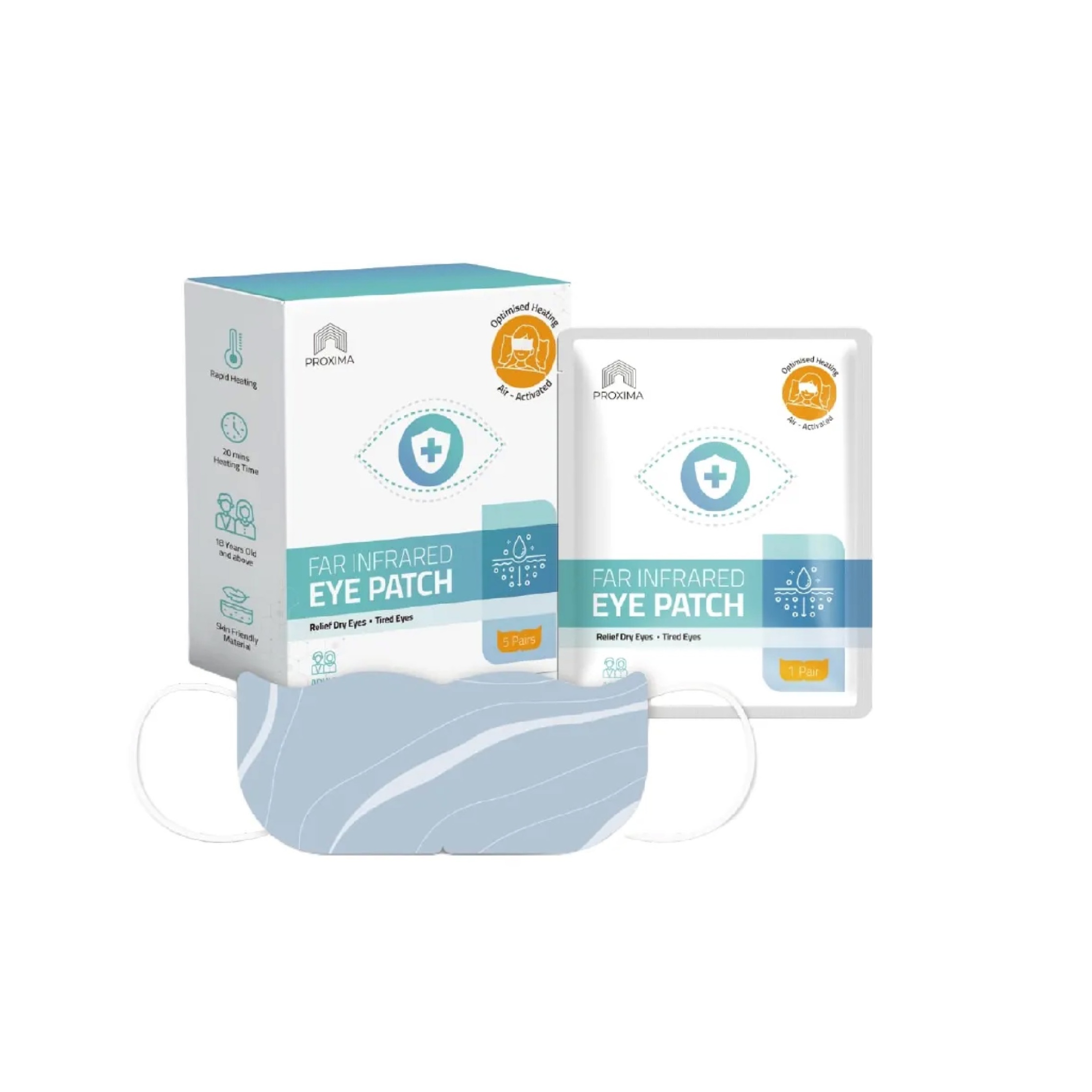 PROXIMA Far Infrared Eye Patch Adult 5's for Eye, Patch