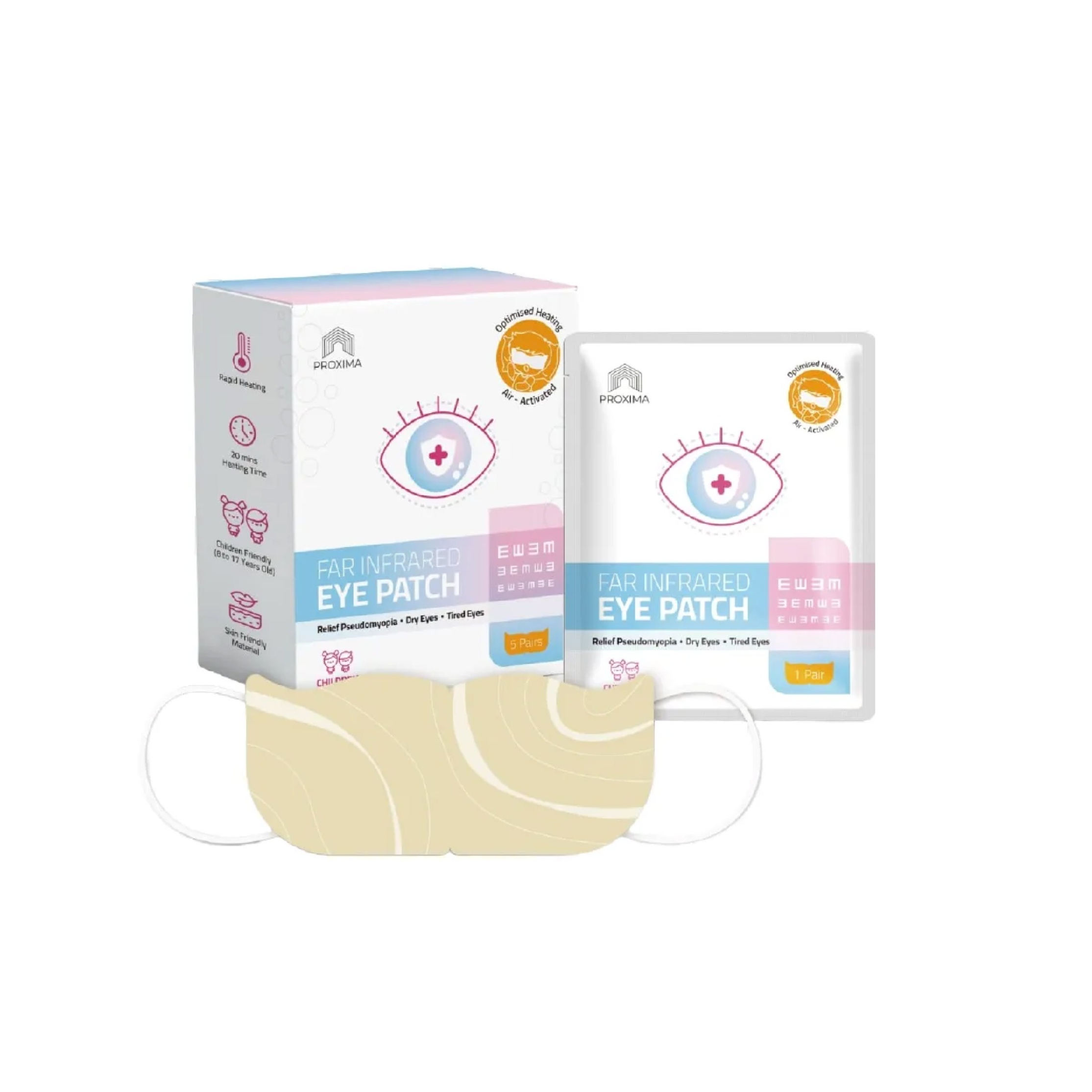 PROXIMA Far Infrared Eye Patch Kids 5's for Eye, Patch