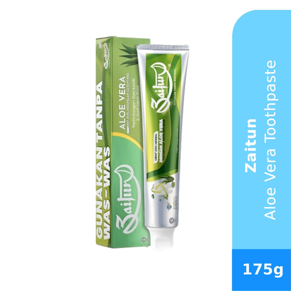 ZAITUN Toothpaste Aloe Vera 175g, Ubat Gigi, 牙膏