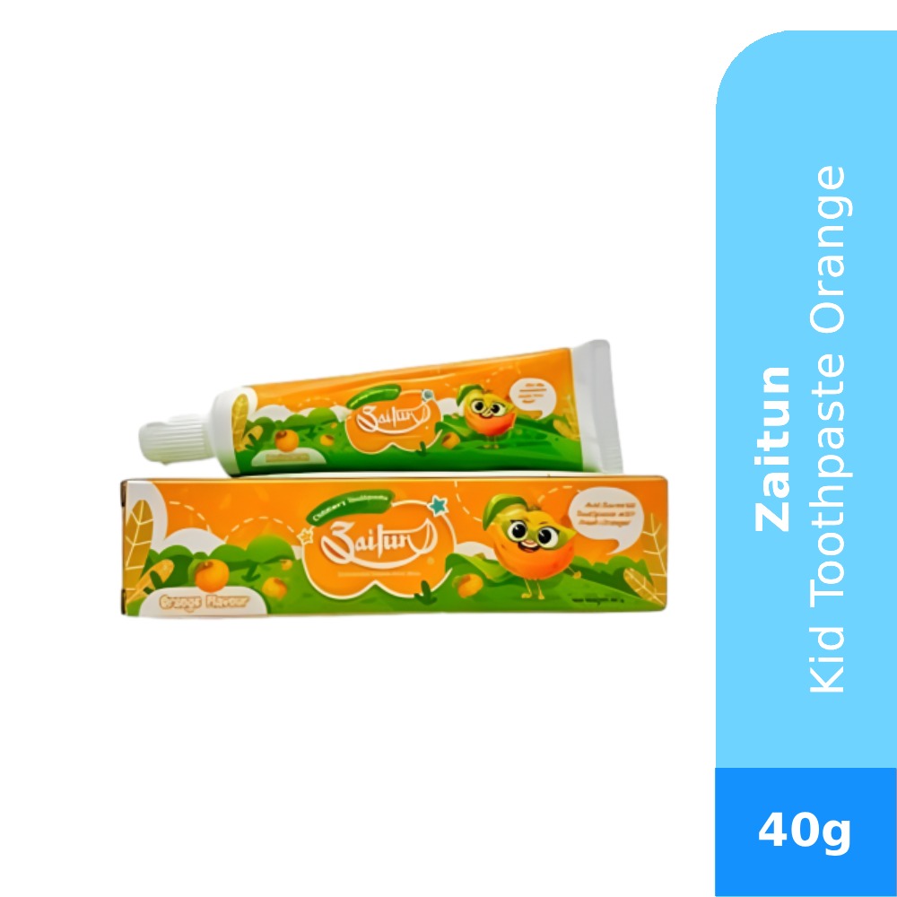 ZAITUN Kid Toothpaste Orange 40g, Ubat Gigi, Kanak-Kanak, 牙膏
