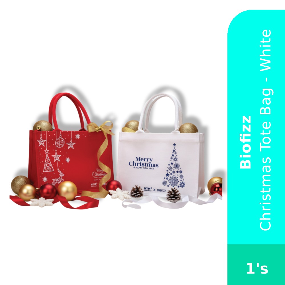 [FOC] BIOFIZZ Christmas Tote Bag - White (Limited Edition)