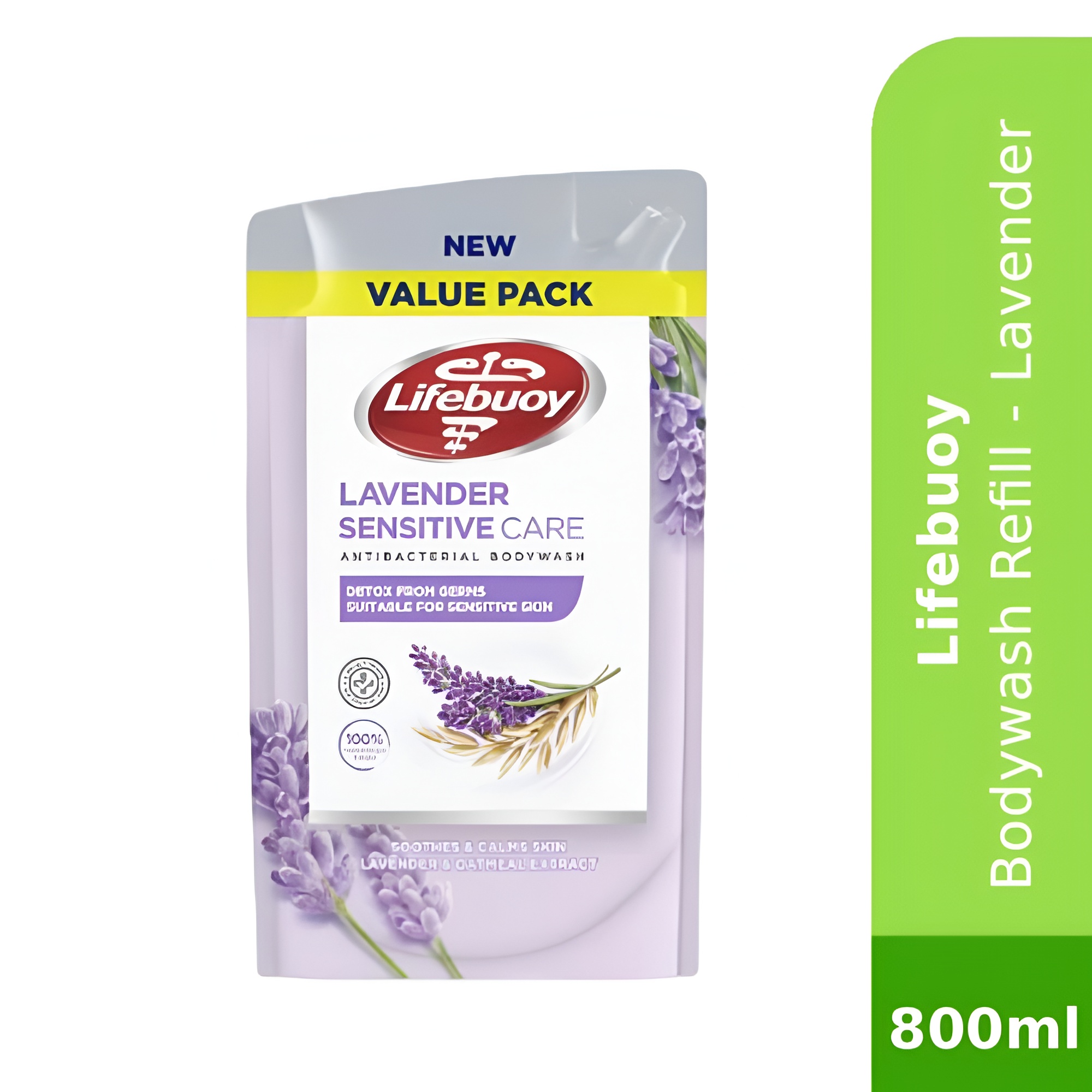 LIFEBUOY Bodywash Refill 800ml - Lavender Sensitive Care