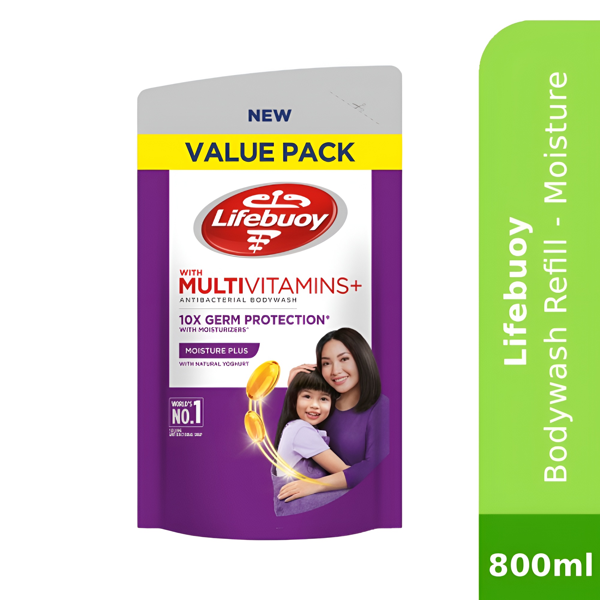 LIFEBUOY Bodywash Refill 800ml -  Moisture Plus