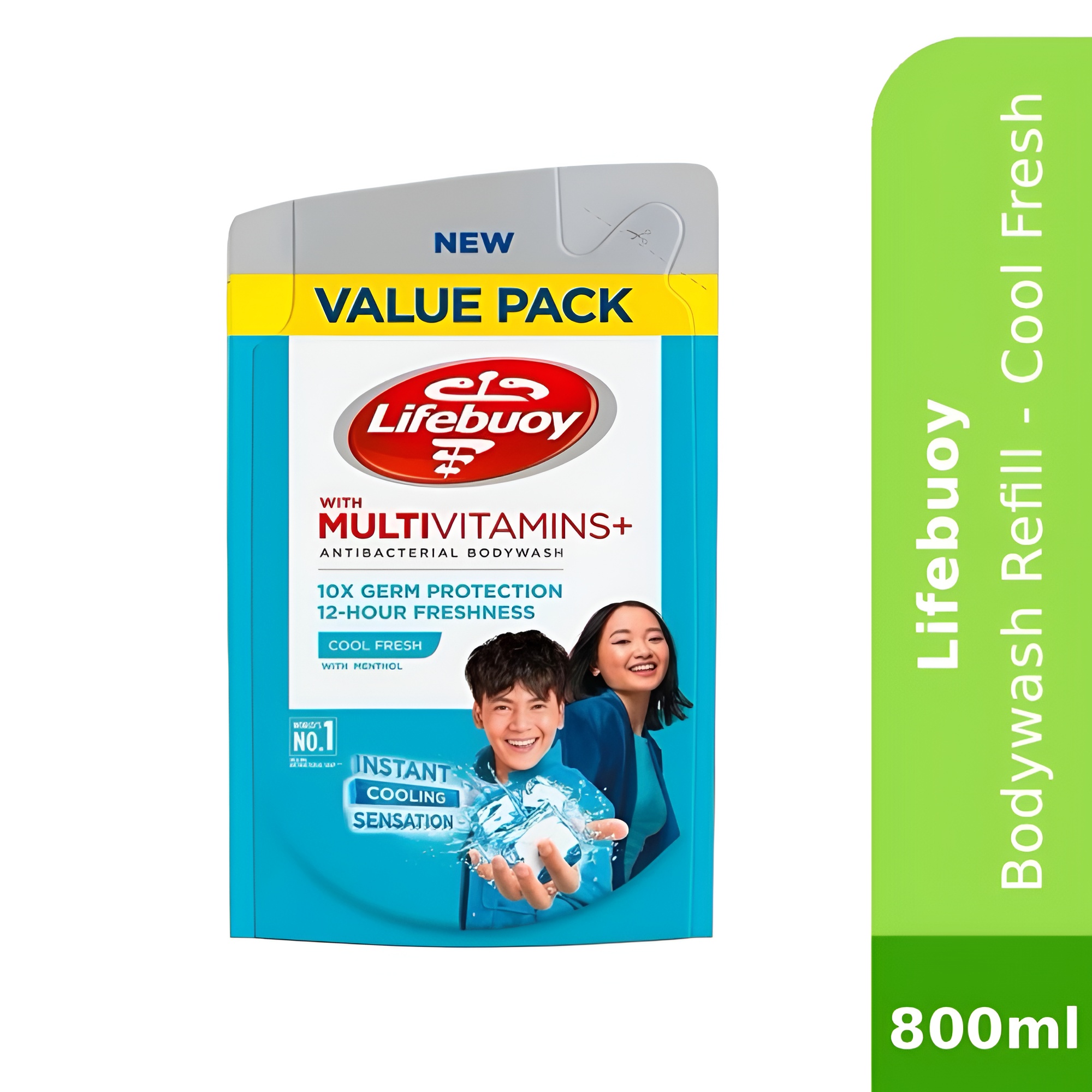 LIFEBUOY Bodywash Refill 800ml - Cool Fresh