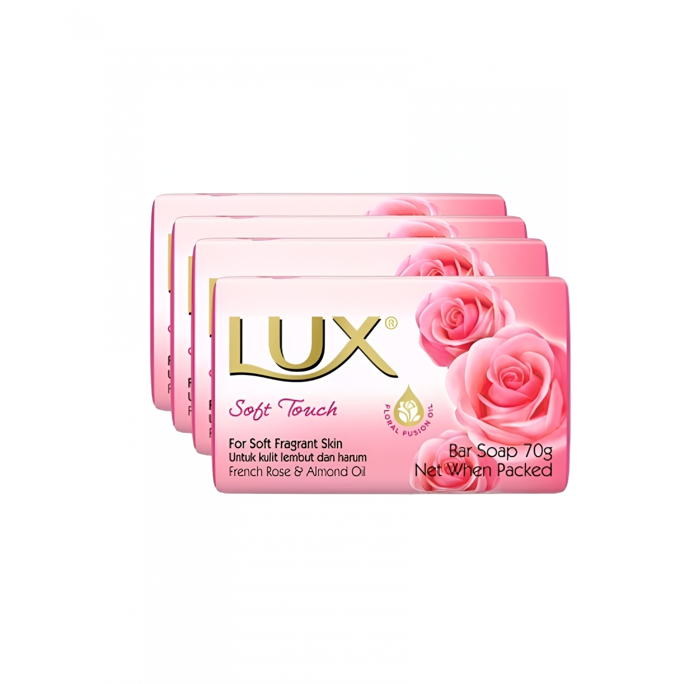 LUX Bar Soap 70g - Soft Touch for Softens and Moisturizes Skin, 滋润肌肤, 单块香皂