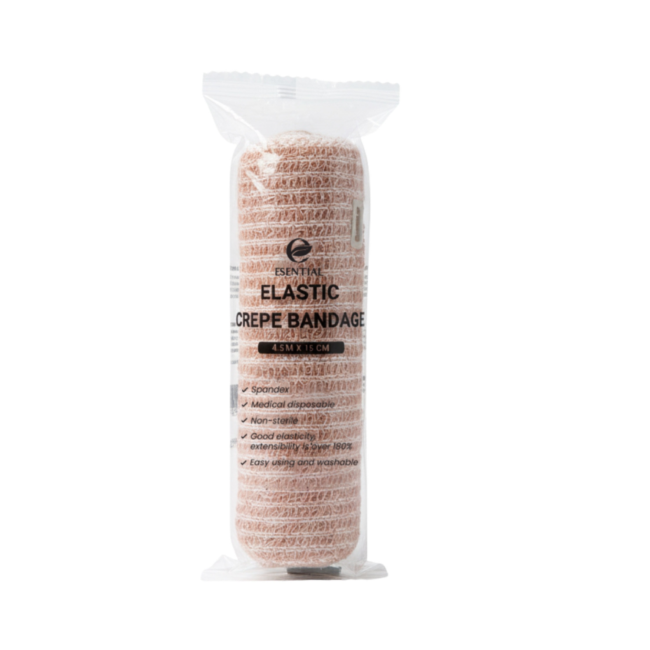 ESENTIAL Elastic Crepe Bandage (15cm x 4.5m) 1's for Bandage Wrap, Bandage Dressing, Bandage Tape