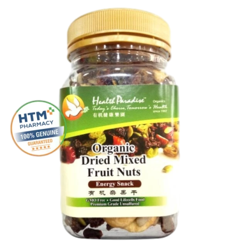 Health Paradise Organic Dried Mixed Fruit & Nuts 200G