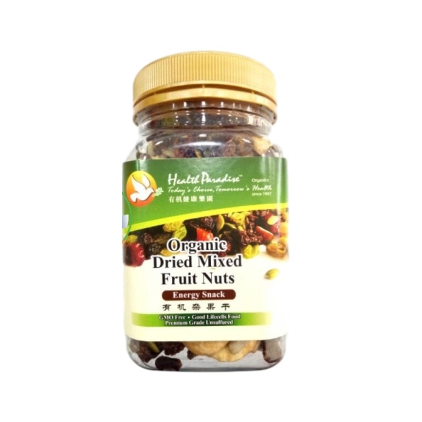 Health Paradise Organic Dried Mixed Fruit & Nuts 200G