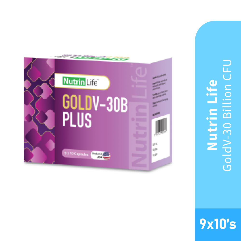 NUTRINLIFE GoldV Probiotics 30 Billion Cfu Plus 9 X 10's for Probiotic Supplement with Inulin