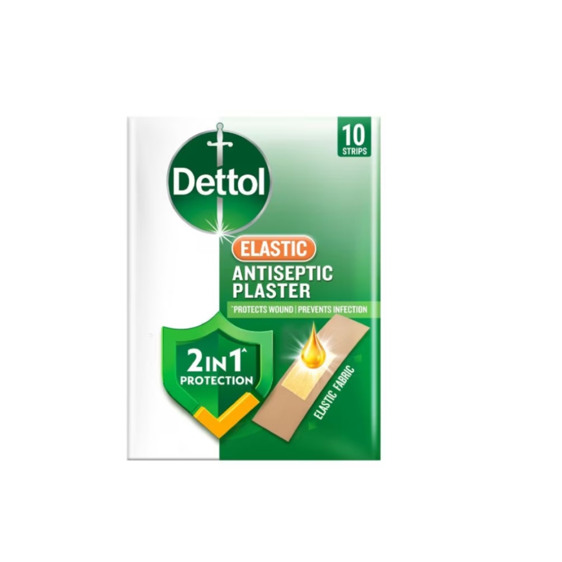 DETTOL Elastic Antiseptic Plaster 10's for Plaster Luka, Wound Plaster, Dettol Plaster