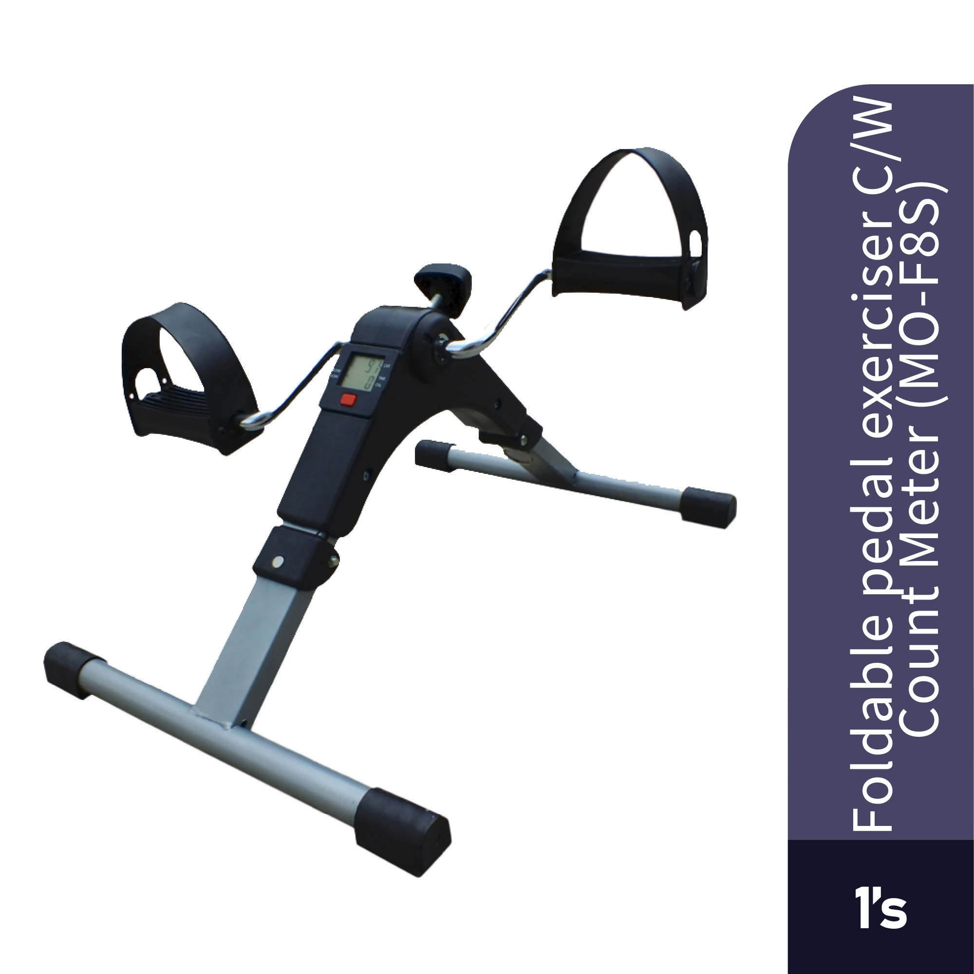 FOLDABLE PEDAL EXERCISER C/W COUNT METER (MO-F8S)