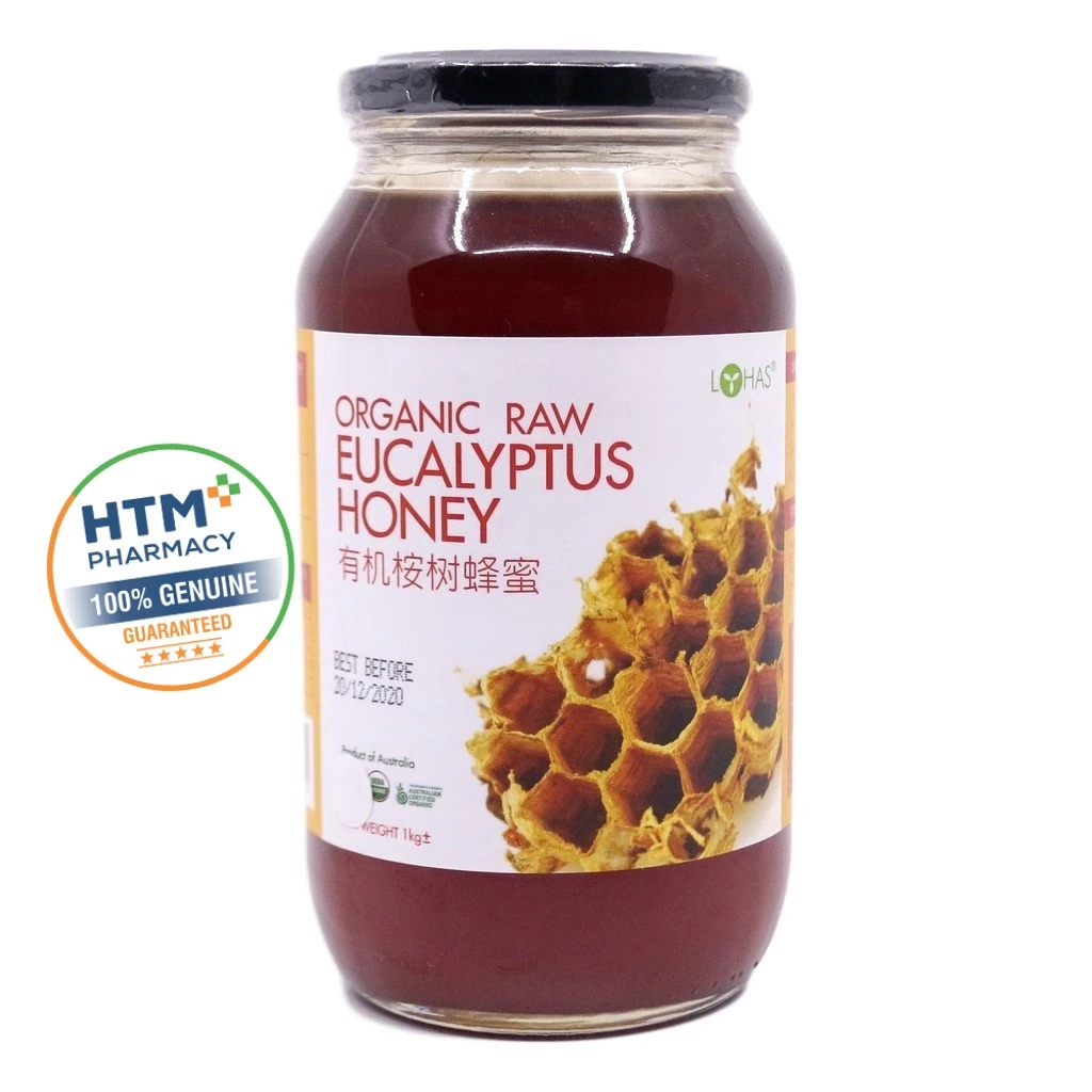 LOHAS ORGANIC RAW EUCALYPTUS HONEY 1KG