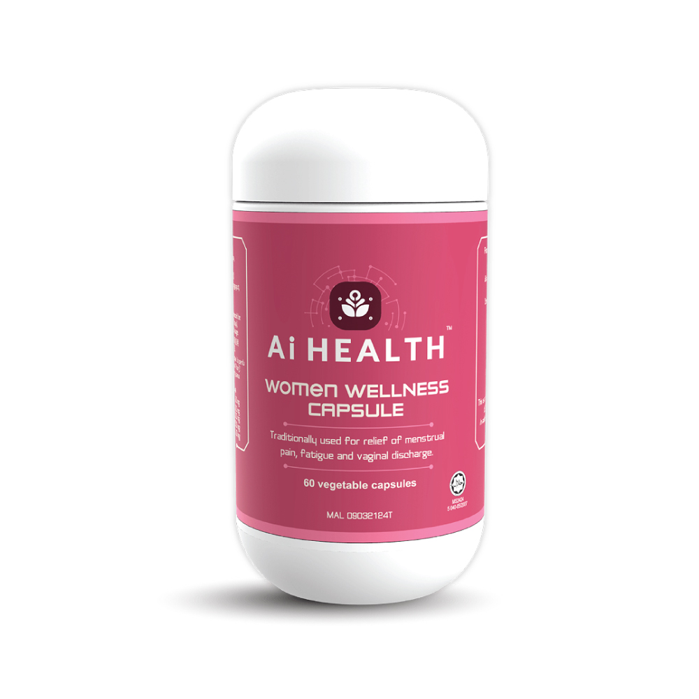 AI HEALTH Women Wellness 500mg 60's for Menstrual Pain Relief, Women Supplement