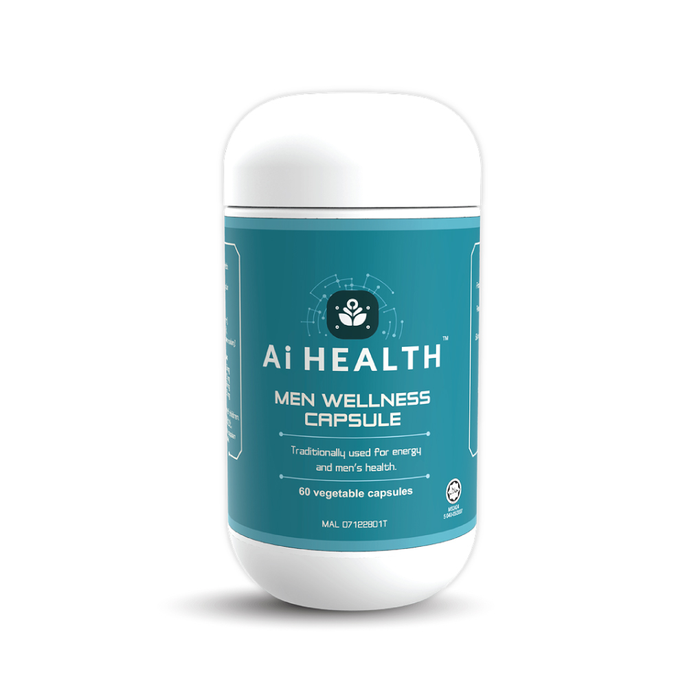 AI HEALTH Men Wellness 450mg 60's for Testosteron Booster, Men Energy Booster