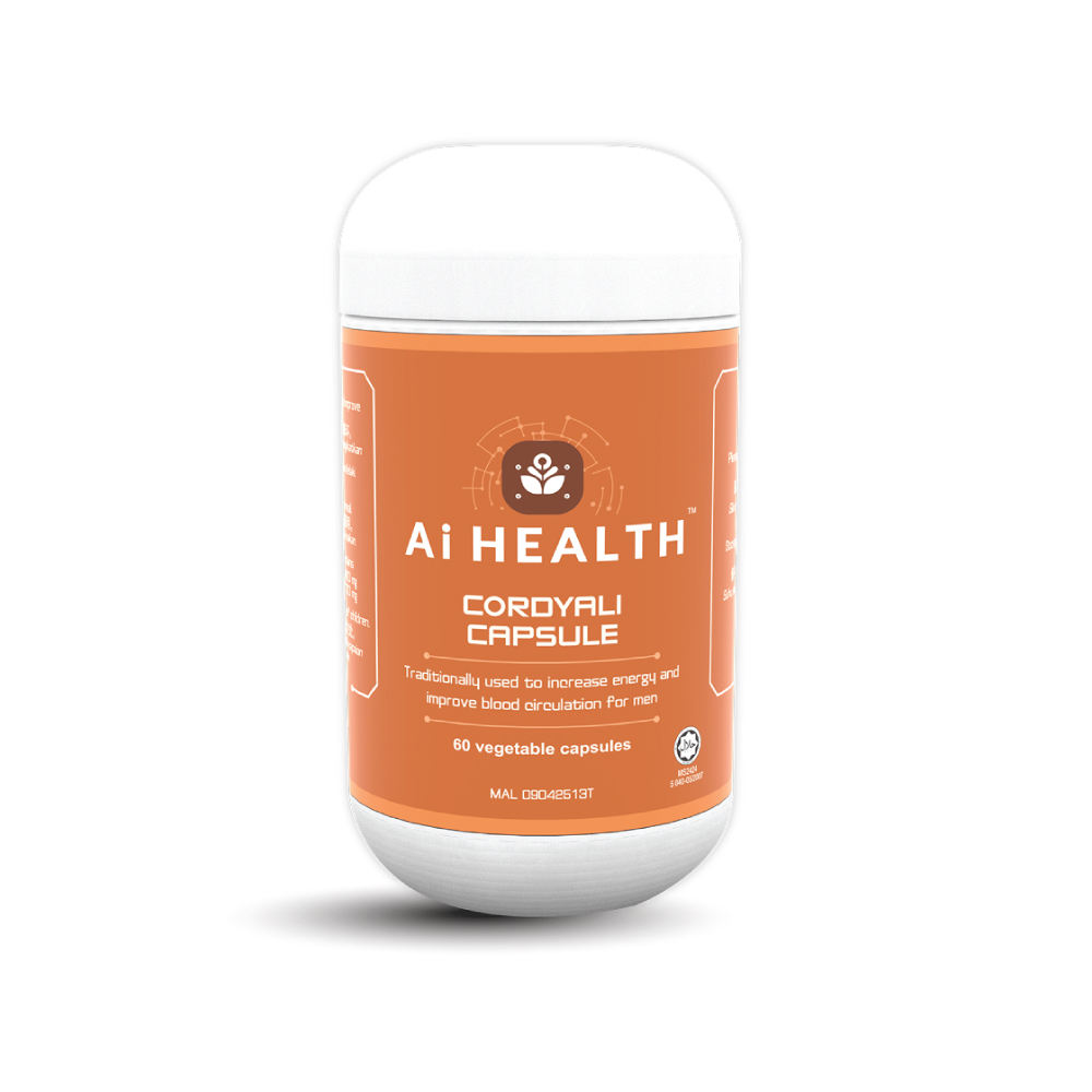 AI HEALTH Cordyali 500mg 60's with Tongkat Ali for Men Supplement, ED Supplement