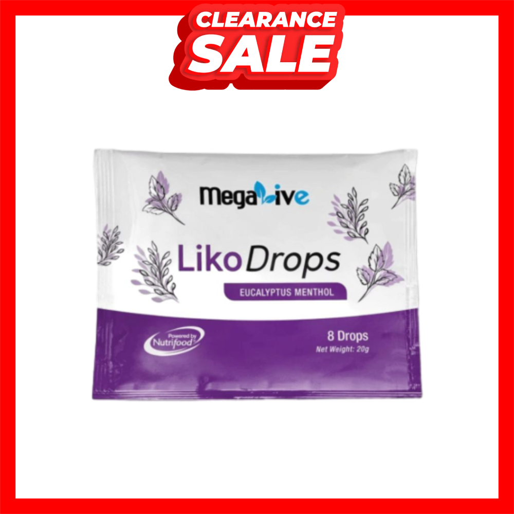 [CLR] MEGALIVE Likodrops Blackcurrant 8's for Sore throat, Cough Relief (EXP: 31/1/2027)