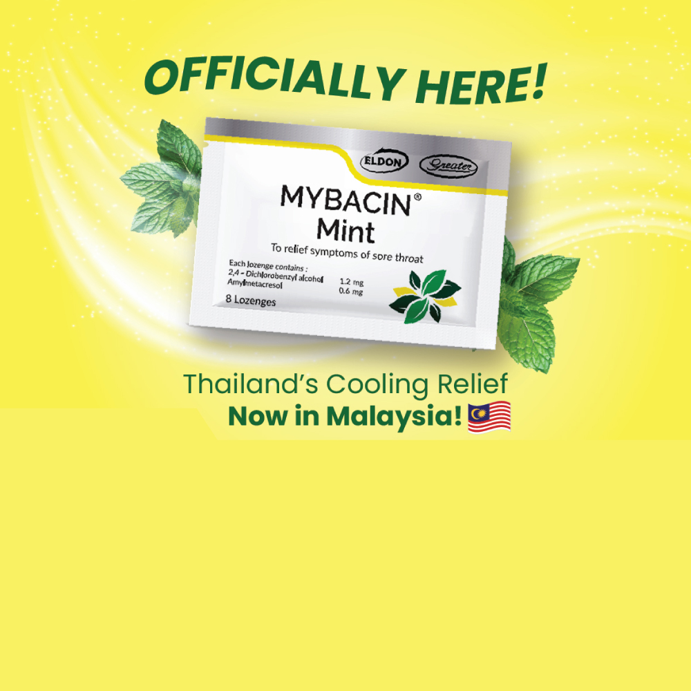 Eldon Mybacin Mint Lozenges 20 X 8's Antiseptic and Anesthetic Effect for Cough Relief