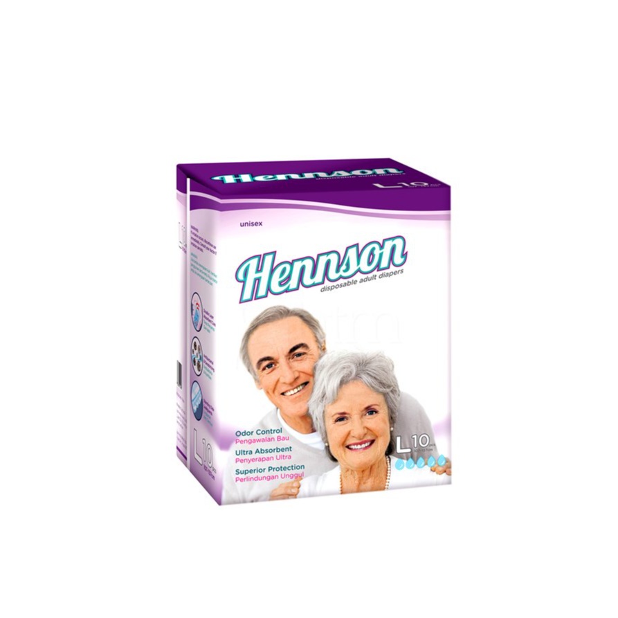 Hennson Dry Comfort Adult Diapers L 10's