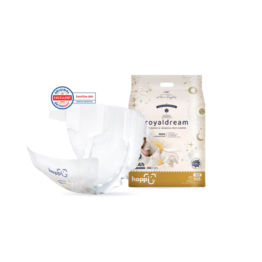 HOPPI Royal Dream Diaper Tape 1 Pack for Baby Diaper, Lampin Baby, Kids Diaper, Tape Diaper