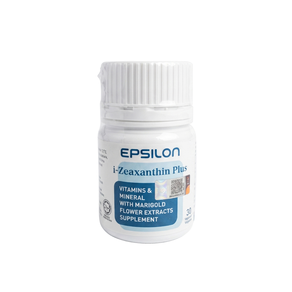 EPSILON I-Zeaxanthin Plus Capsule 30's for Eye Supplement, Lutein Supplement, Ubat Mata