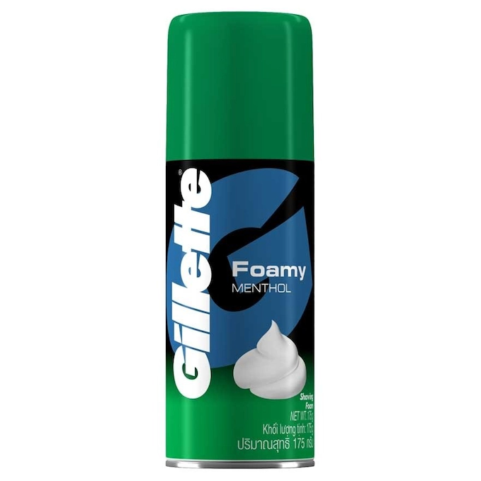 GILLETTE FOAMY MENTHOL SHAVING FOAM 175G