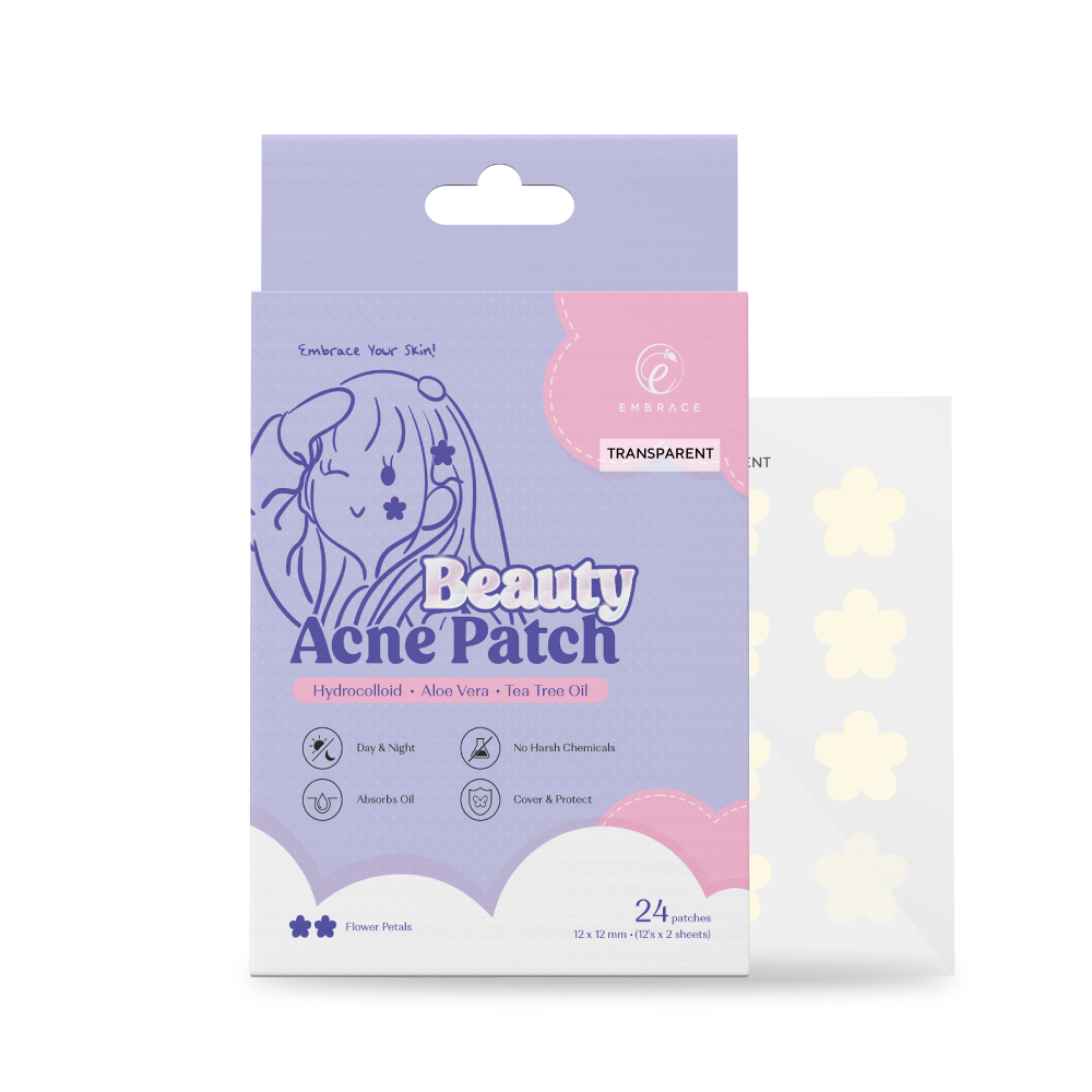 EMBRACE Beauty Acne Transparent Patch (24's / 12's) - Flower Petals for Acne Patch, Patch Jerawat