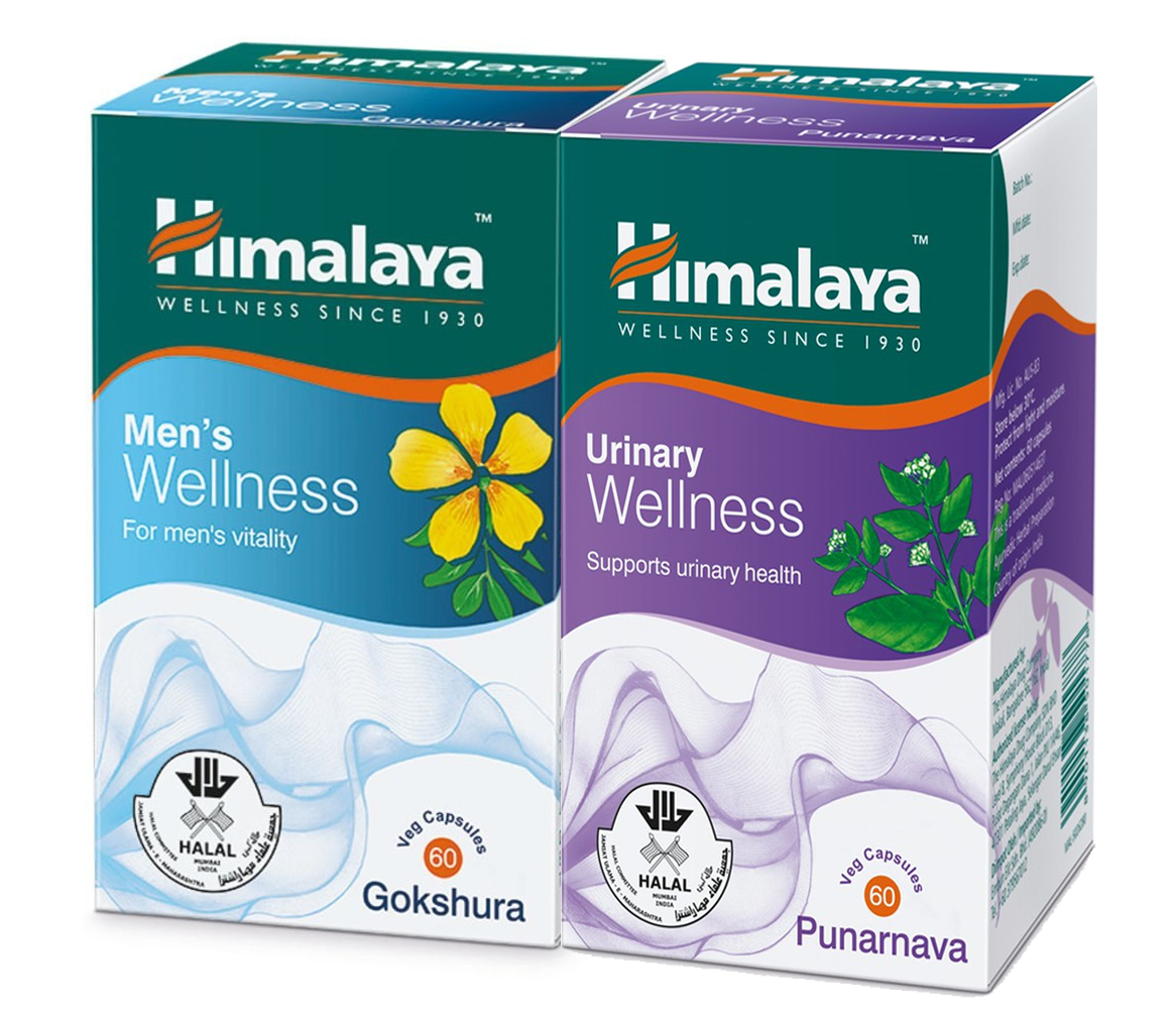 Himalaya (Men's wellness + Urinary wellness) Gokshura 60's + Punarnava 60's