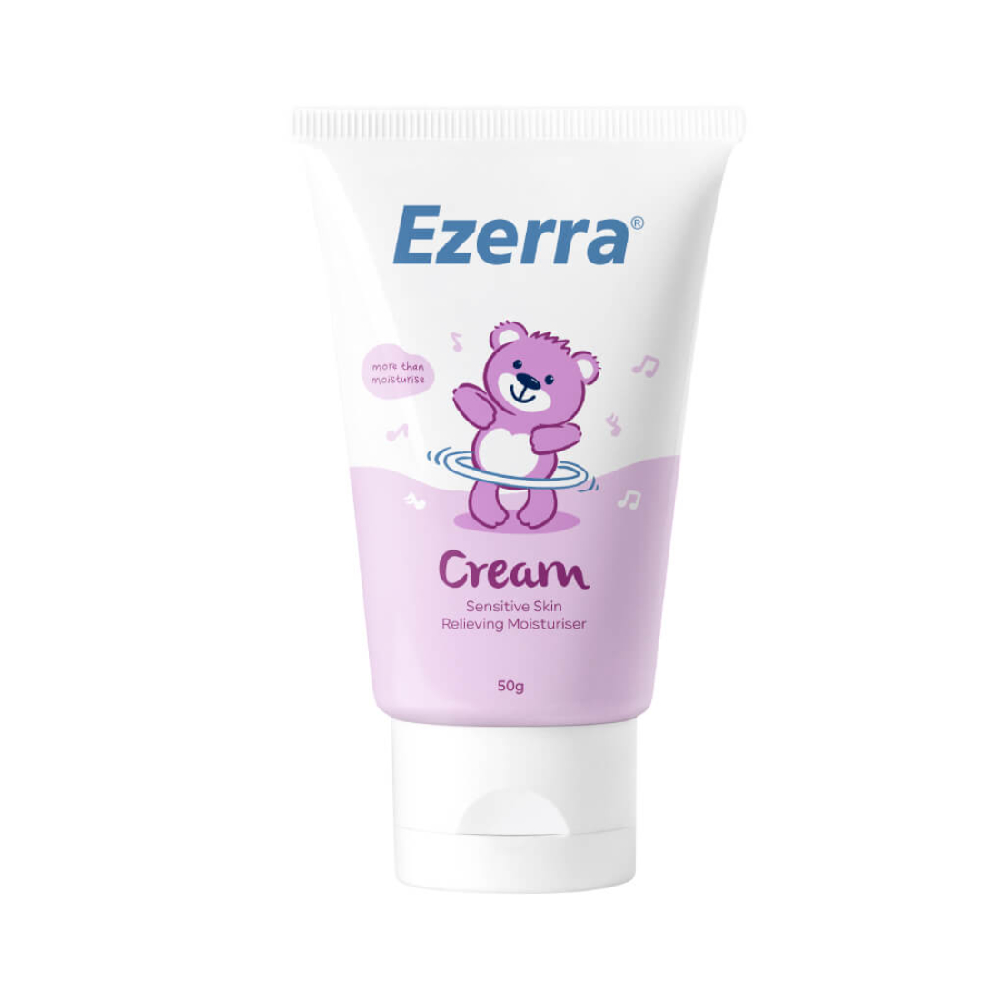 EZERRA Cream 50g Baby Moisturiser for Dry Itchy Sensitive Skin, Kulit Kering
