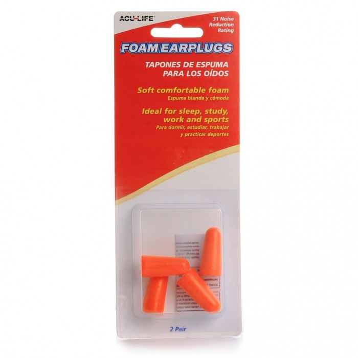 Acu-Life Soft Foam Ear Plugs 2 Pair