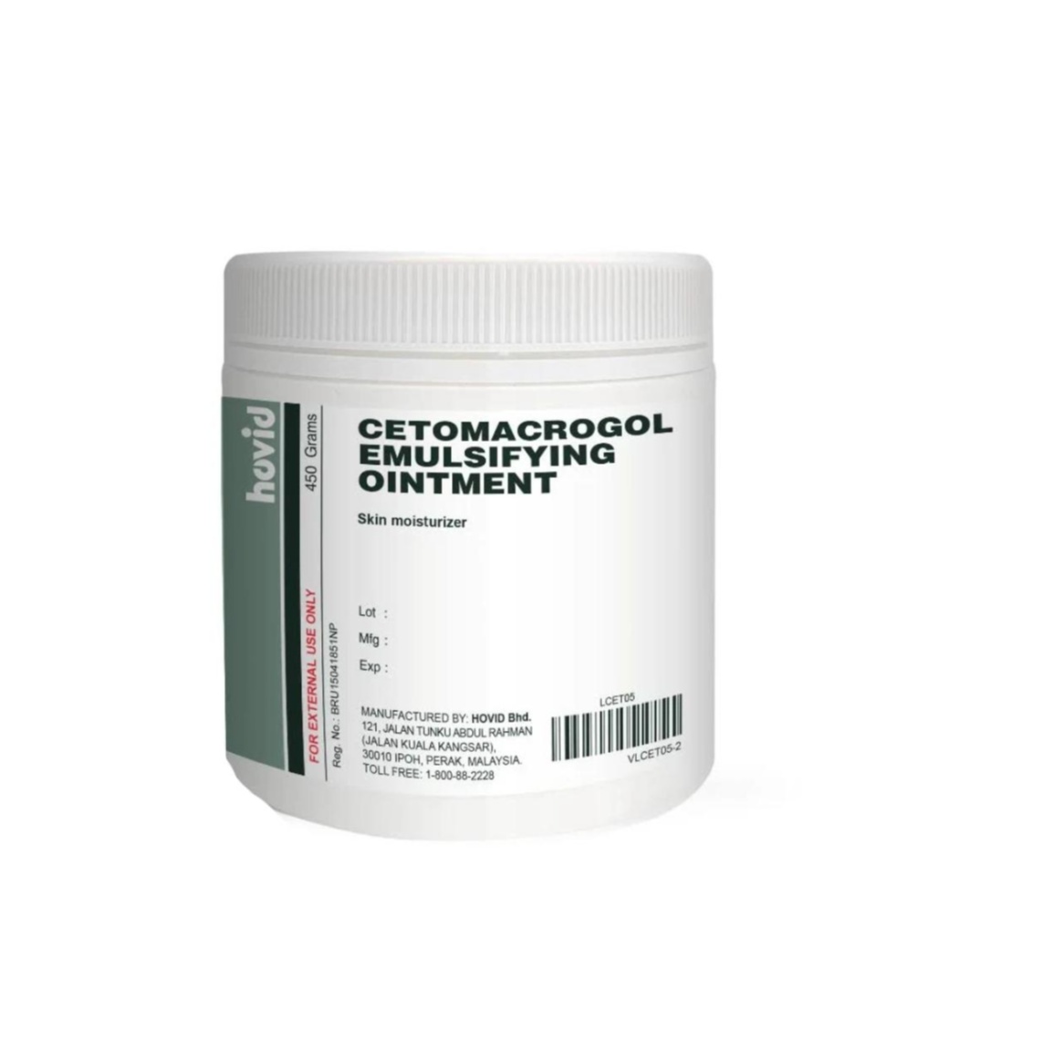 HOVID CETOMACROGOL EMULSIFYING OINTMENT 450G