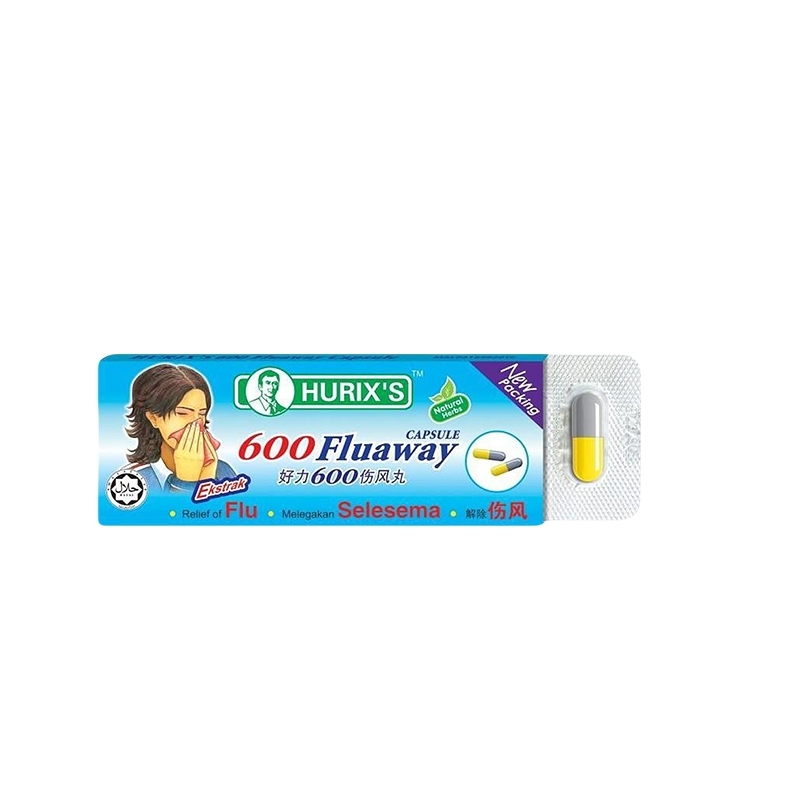 HURIX'S 600 FLUAWAY CAPSULE 6'S