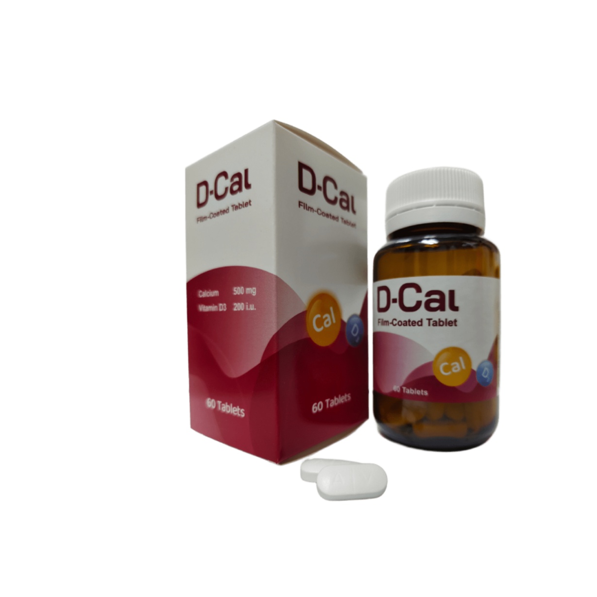 DCAL 60's with Calcium, Vitamin D3 for Bone Health
