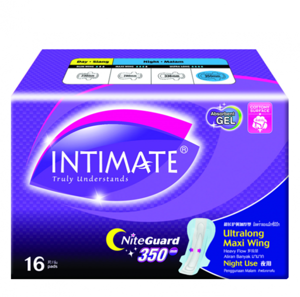 INTIMATE NIGHT USE ULTRA LONG MAXI WING 350MM 16'S P57