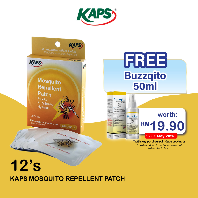 KAPS MOSQUITOPATCH CTRONELLA 12'S (IN REPELLENT SECT REPELLANT)