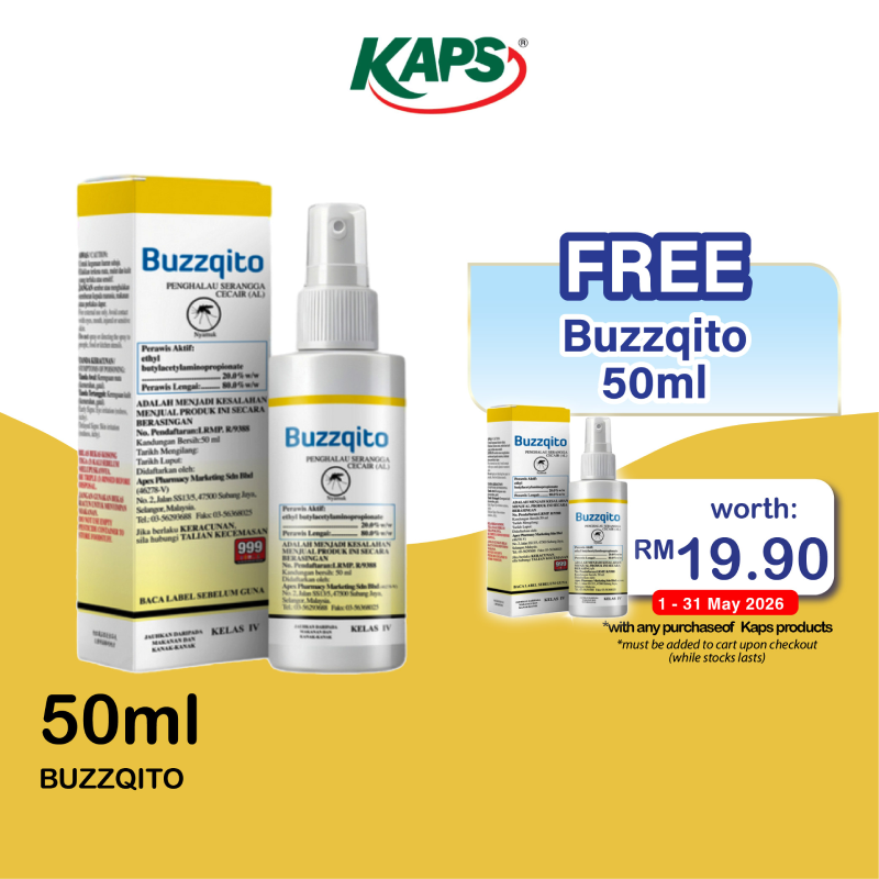 KAPS Buzzqito 50ML (Insect Repellant)