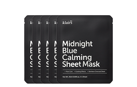 Klairs Midnight Blue Calming Sheet Mask 5's