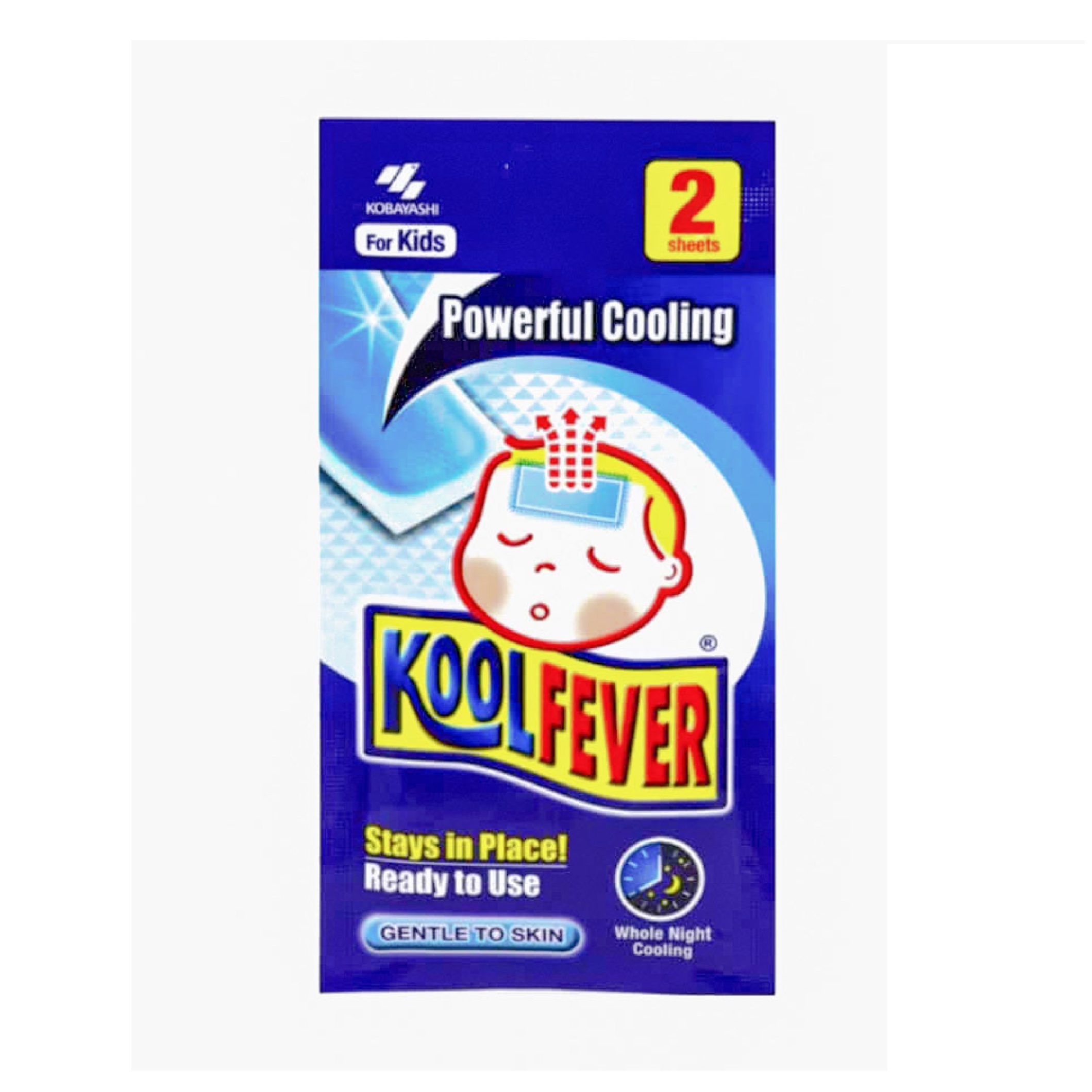 KOOLFEVER Children 2's for Fever, Cool Fever for Kids, Kool Fever with Cooling Effect, 退热贴