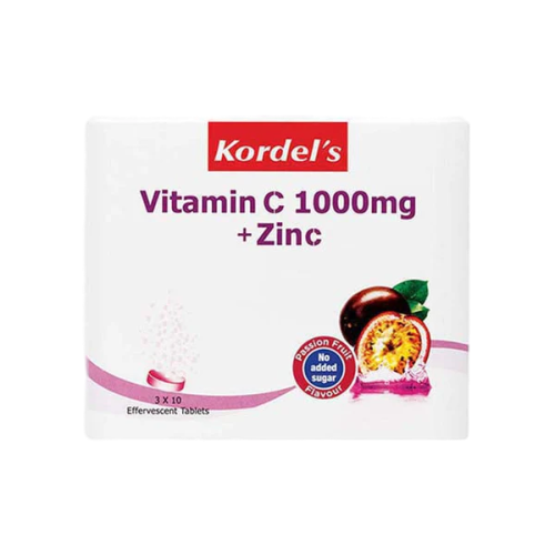 Kordel's Vitamin C 1000MG + Zinc (Passion Fruit)  10's x 3