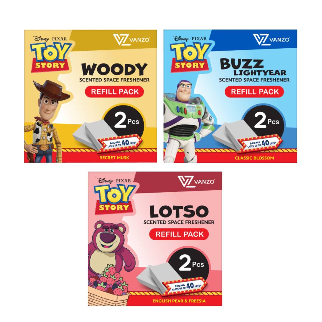 VANZO Disney Toy Story 13g X 2's - Secret Musk / Classic Blossom / English Pear & Freesia