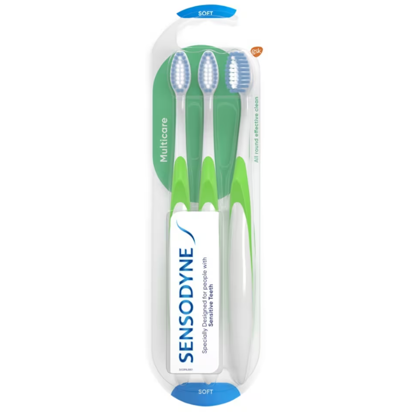 SENSODYNE MULTICARE TOOTHBRUSH 3'S - SOFT