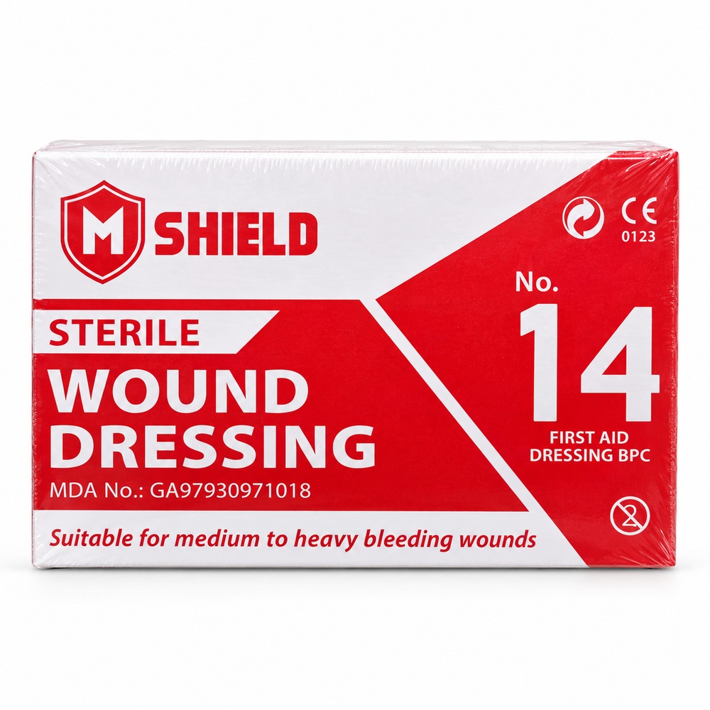 MEDISHIELD Sterile Wound Dressing No.14 for First Aid Wound Dressing, Pembalut Luka Steril